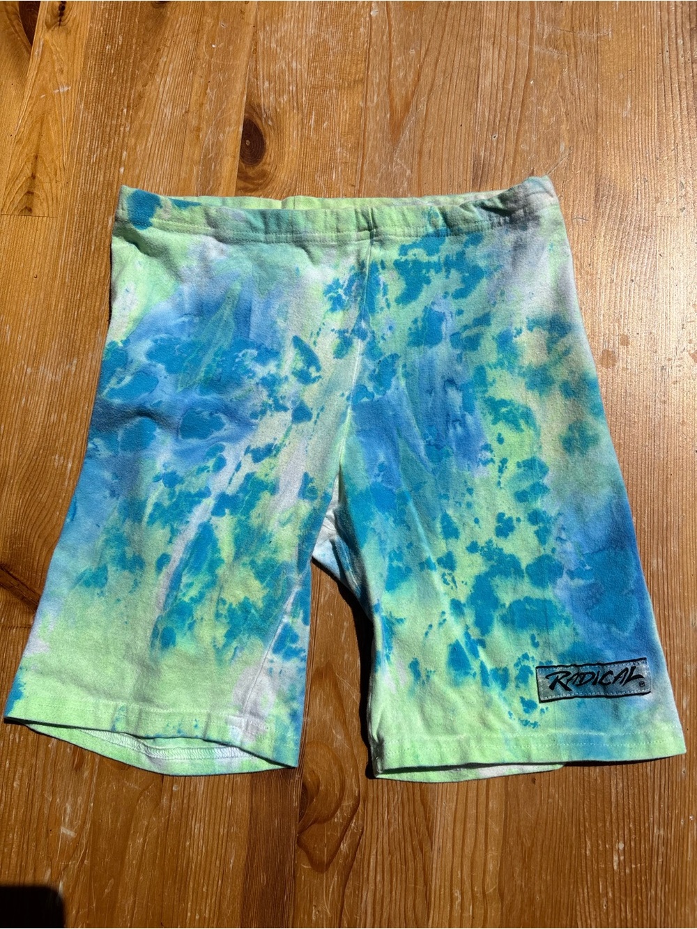 Vintage 80s Radical Tie-Dye Bike Shorts
